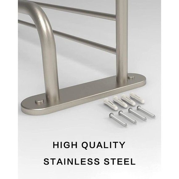 Double Towel Rack 24" Bathroom Towel Rack Towel Bar Brushed Nickel Stainless Ste - Picture 6 of 7